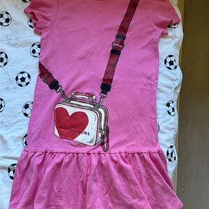 Marc Jacobs Pink Kids Dress with Heart Design Size12+
